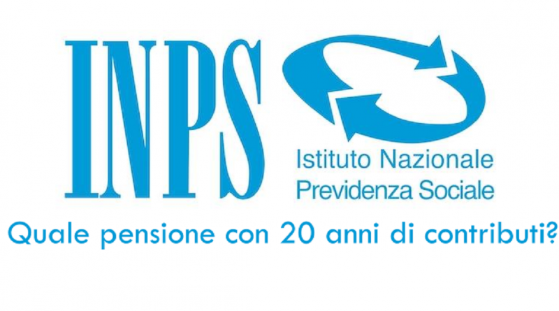 quanto percepisco con 20 anni di contributi