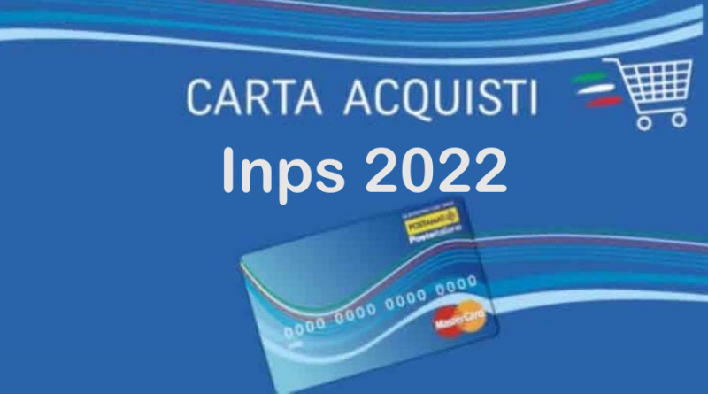 Carta acquisti 2022 per pagare bollette