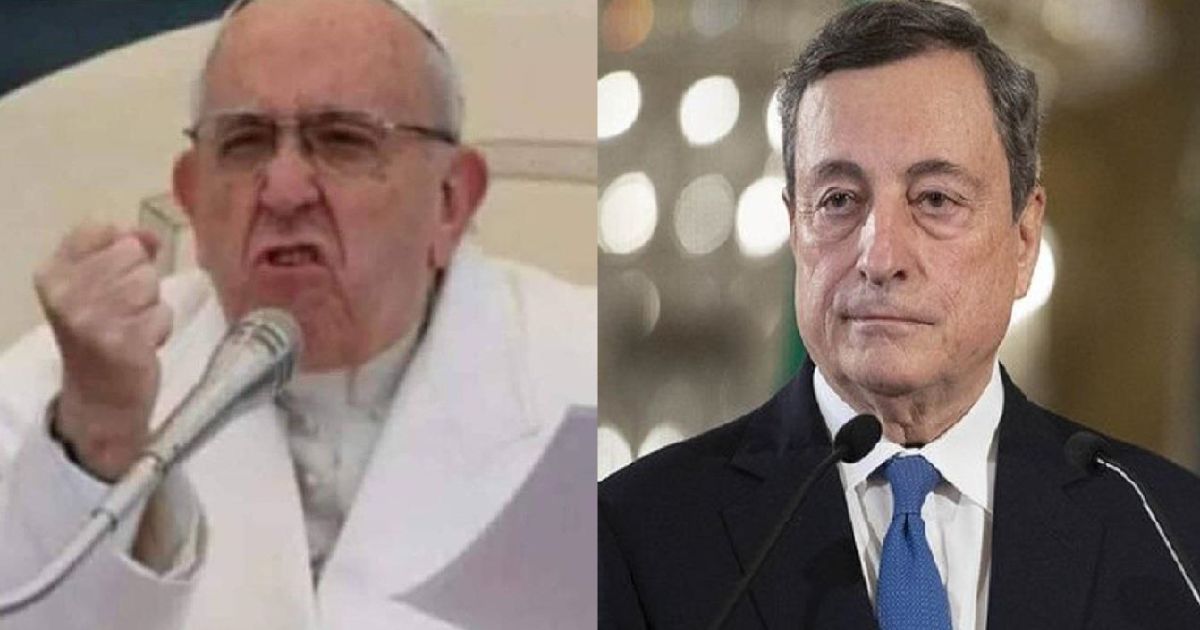 Il Papa si scaglia contro Draghi